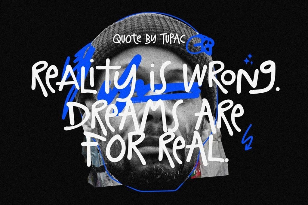 Laugh Together活力涂鸦手写字体